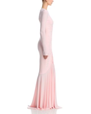 Shirred Front Fishtail Gown