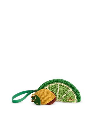 Lemon Raffia Bag Charm