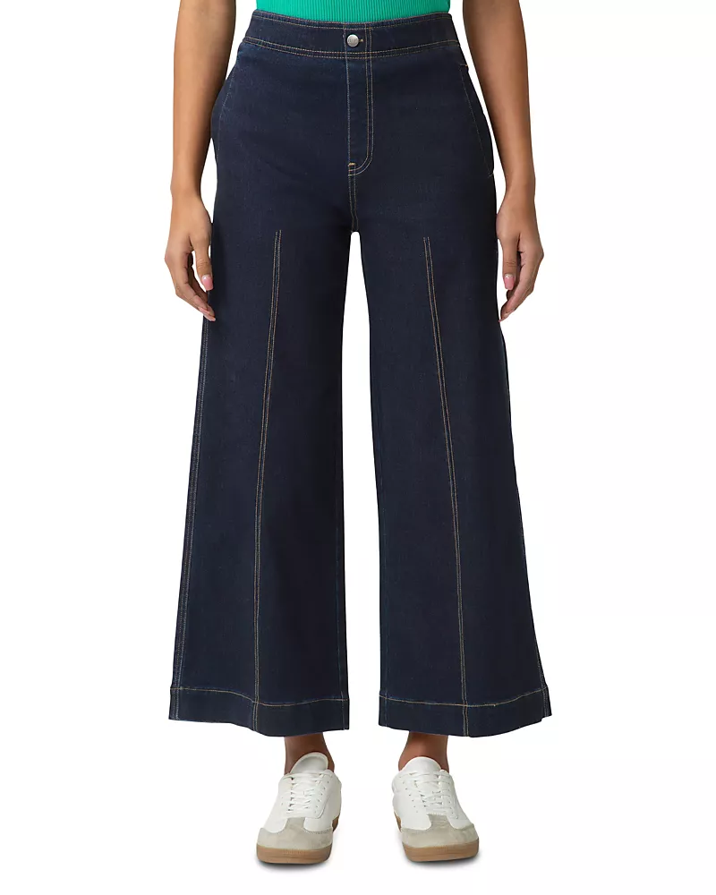 Hue Fine Lines Denim Crop Jeans