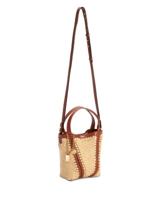 Small Spin Raffia Convertible Bag