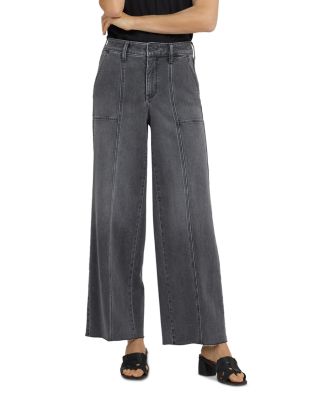 Simone High Rise Wide Leg Trouser Jeans in Dusty Ash