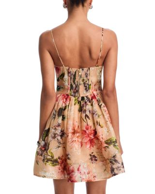 Alba Mini Dress in Wisteria Ginger Root