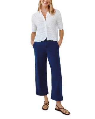 Short Sleeve Button Down Sweater