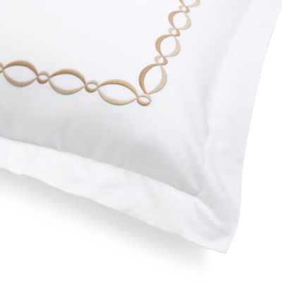 Brando Embroidered Percale Sham, King - Exclusive