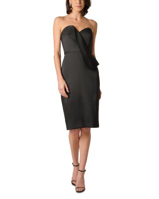 Stretch Mikado Midi Dress