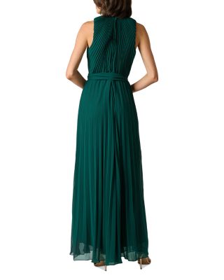Aidan Mattox Pleated Georgette Jumpsuit