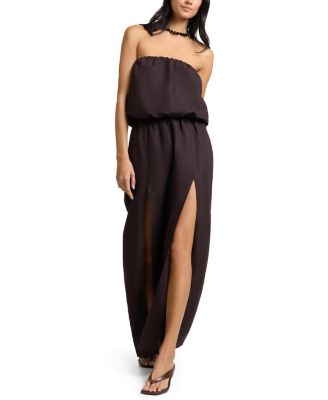 Air Linen High Slit Maxi Dress