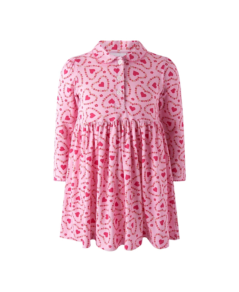 Rachel Riley Girls' Floral Heart Jersey Dress - Baby