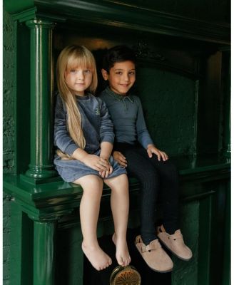 Girls' Velour Plaid Bear Collection Dress - Little Kid, Big Kid