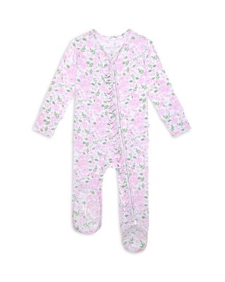Girls' Ruffled Zippered One Piece Footie - Baby