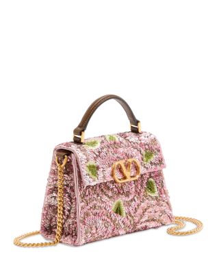 VLogo Mini Sequin Saddle Bag