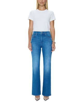 Evie High Rise Slim Bootcut Jeans in Eternity