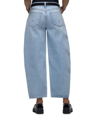Courtney Mid Rise Baby Barrel Jeans in Wash Away