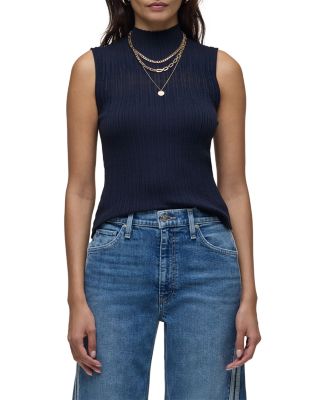 Mock Neck Sweater Tank Top 