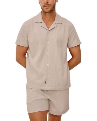 Amalfi Khaki Check Seersucker Shirt