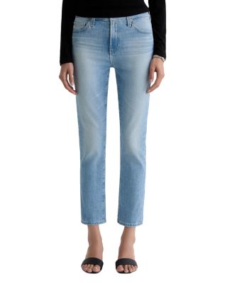 Mari Mid Rise Slim Straight Crop Jeans in Cruiser