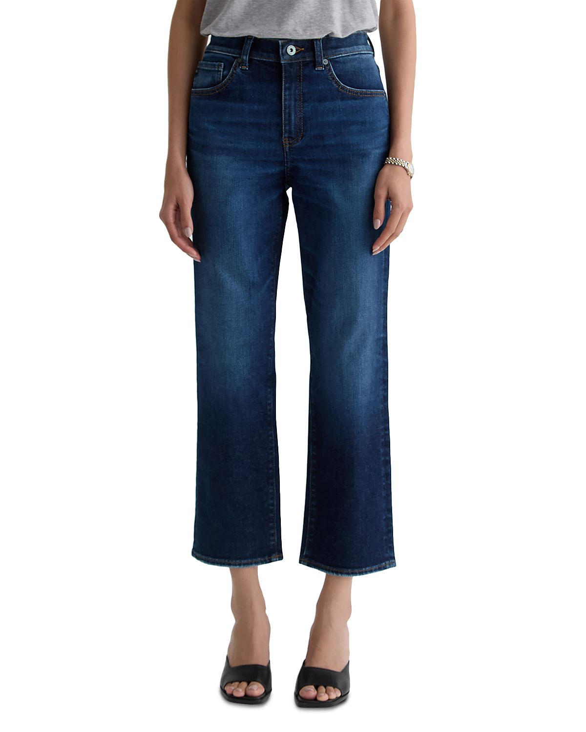 Ag Brinley Mid Rise Straight Crop Jeans