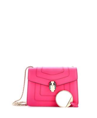 Medium Serpenti Forever Square Shoulder Bag Leather