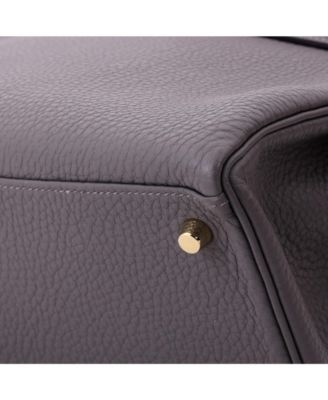 Kelly 28 Handbag Grey Togo with Gold Hardware