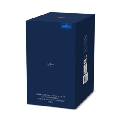 Afina Champagne Flutes, Set of 4