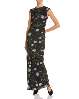 Mesh Twisted Floral Dress