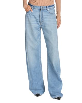 Mid Waist Relaxed Curve Jeans in Light Blue