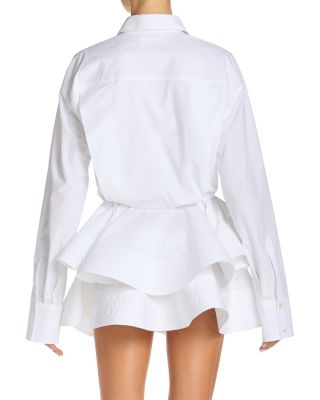 Poplin Peplum Shirt