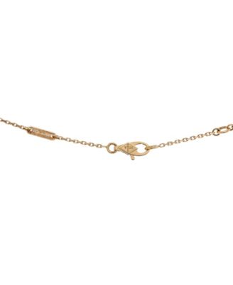  Sweet Alhambra Butterfly Pendant Necklace 18K Gold and Mother of Pearl, 15.75"