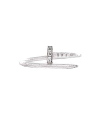  Small Juste un Clou Ring 18K White Gold and Diamonds