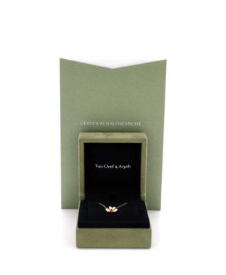  Mini Frivole Pendant Necklace 18K Rose Gold with Ruby, 15.75"