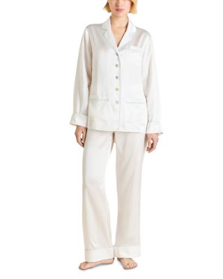 Silk Woven Long Pajama Set