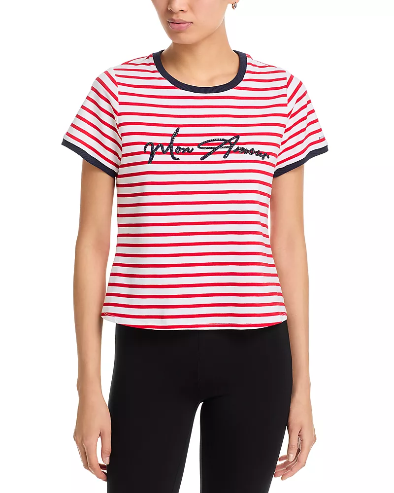 Cinq a Sept Mon Amour Striped Tee