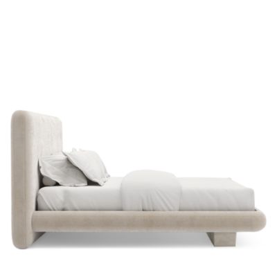 Light Overlap Upholstered Bed, King