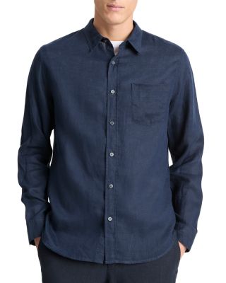 Solid Linen Button Down Shirt