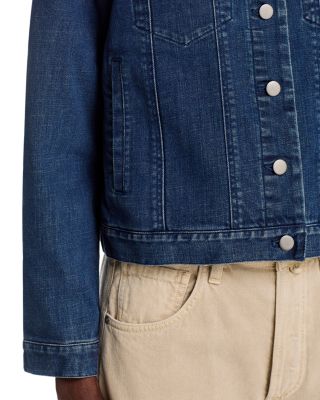 Round Neck Jean Jacket