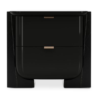 Overlap Small Nightstand, Dark