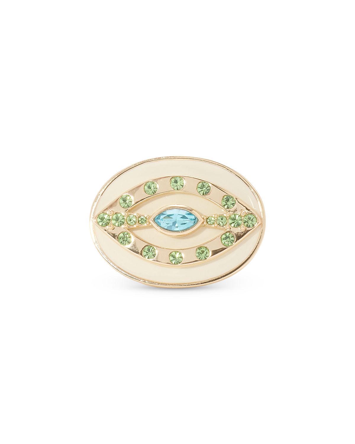 Ramy Brook Saruti Crystal Evil Eye Cocktail Ring