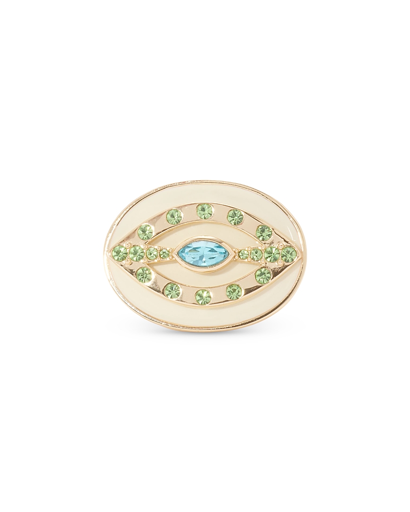 Ramy Brook Saruti Crystal Evil Eye Cocktail Ring