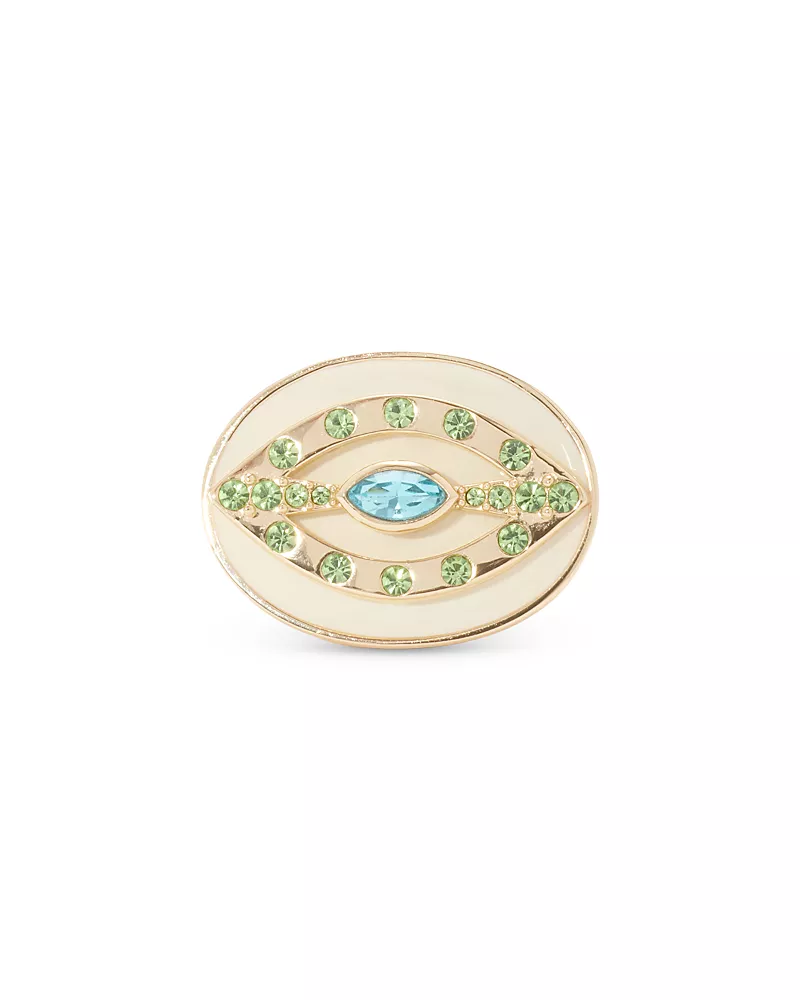 Ramy Brook Saruti Crystal Evil Eye Cocktail Ring