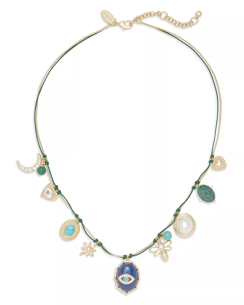 Ramy Brook Sienna Mixed Stone Charm Necklace, 17