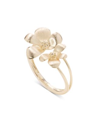 Anya Flower Open Bangle Bracelet