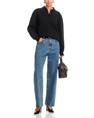 Signature Baggy Low Waist Jeans in Denim Blue