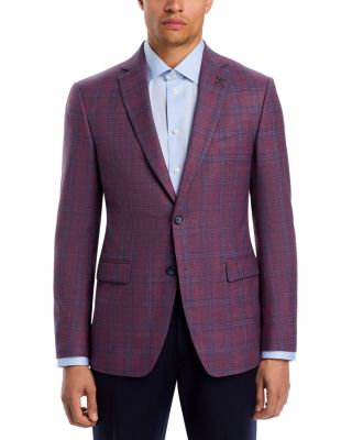Slim Fit Plaid Sport Coat