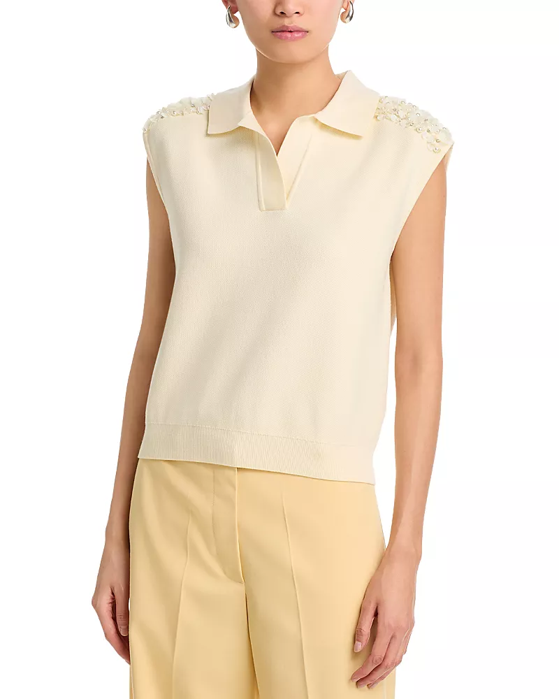 Essentiel Antwerp Sleeveless Polo Top