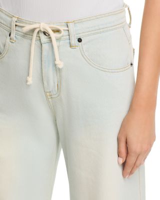 Salt Wash Stretch Denim Wide Leg Pants