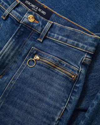 Beverly High Rise Skinny Fare Leg Jeans in City Lights