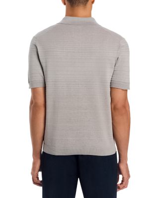 Tonal Stripe Johnny Collar Polo