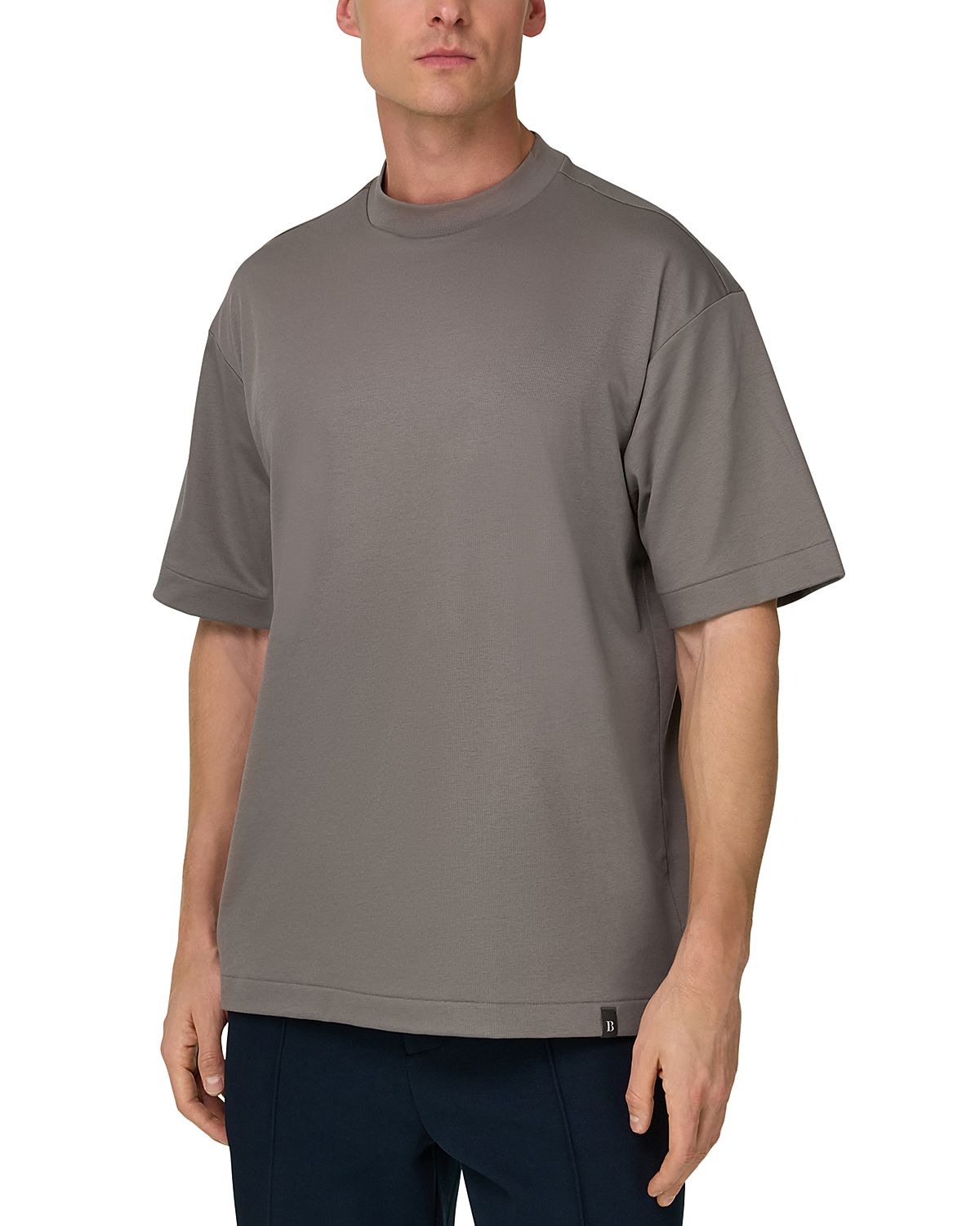Boggi Milano Short Sleeve S Cafe Rib T Shirt