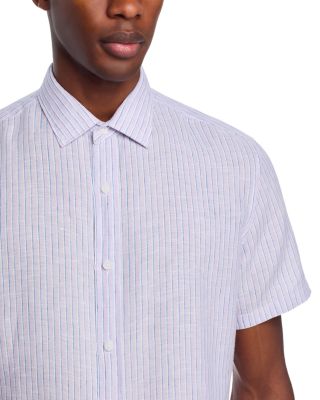 Linen Banker Stripe Shirt