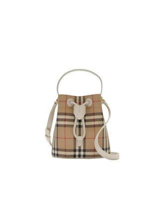  Mini Check Bucket Bag